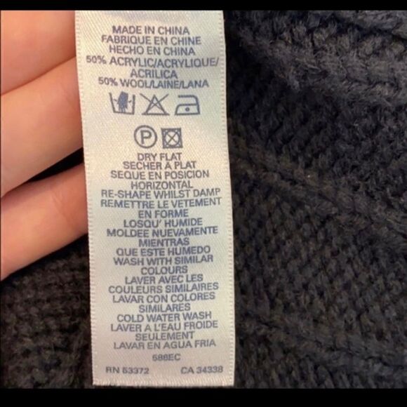 RARE French Connection Chunky knit Cargo Pockets L - Picture 5 of 5